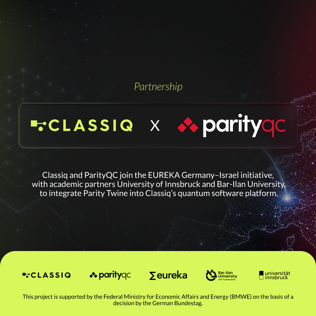 Classiq and ParityQC Partner to Optimize and Streamline Quantum Execution: Classiq and ParityQC Partner to Optimize and Streamline Quantum Execution