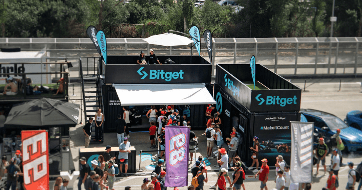Bitget’s Booth at the Catalunya GP