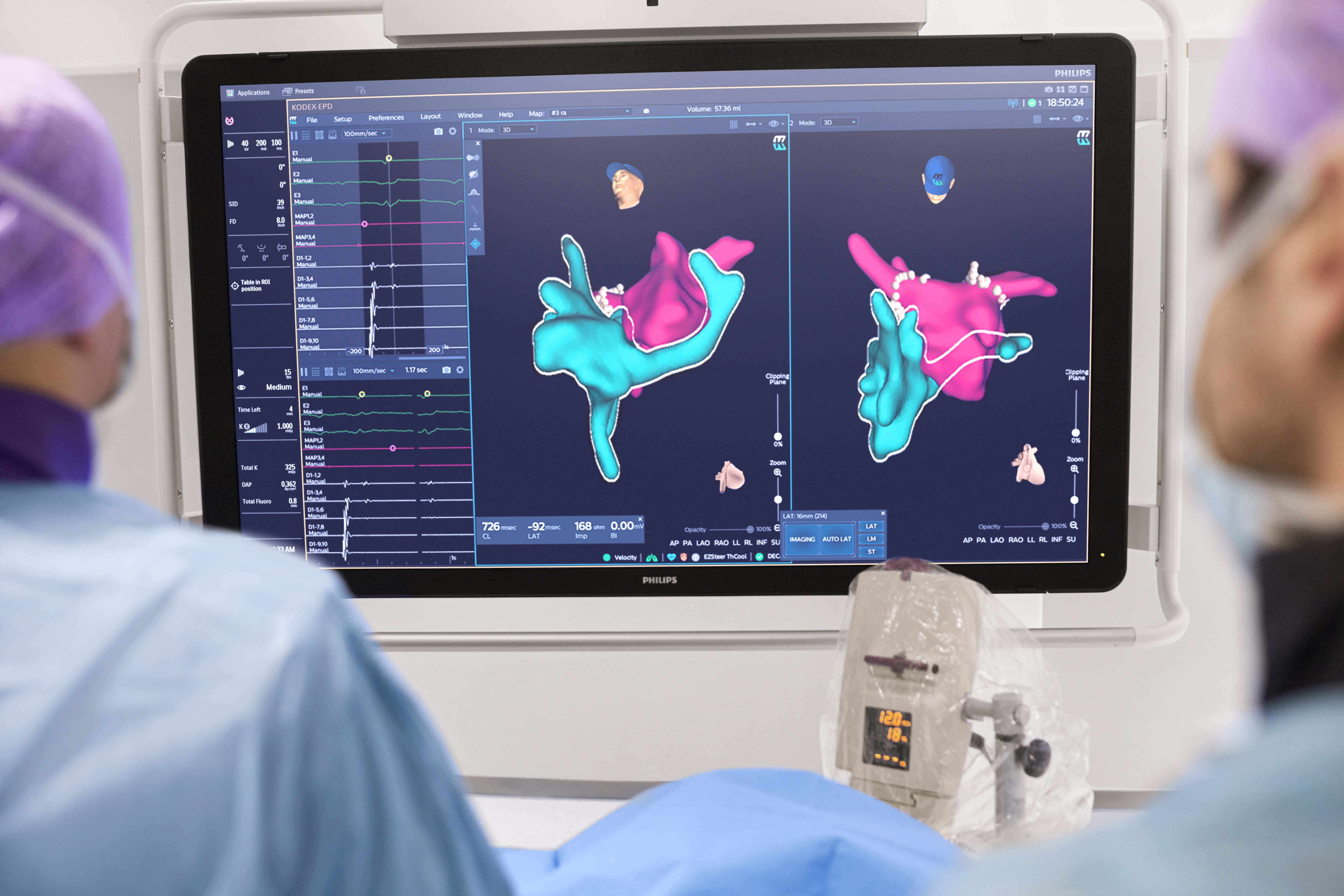 Philips KODEX EPD monitor view in the lab 