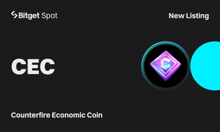 Bitget lists Gaming Platform Counterfire (CEC) on Launchpool with 11 Million CEC Prize Pool