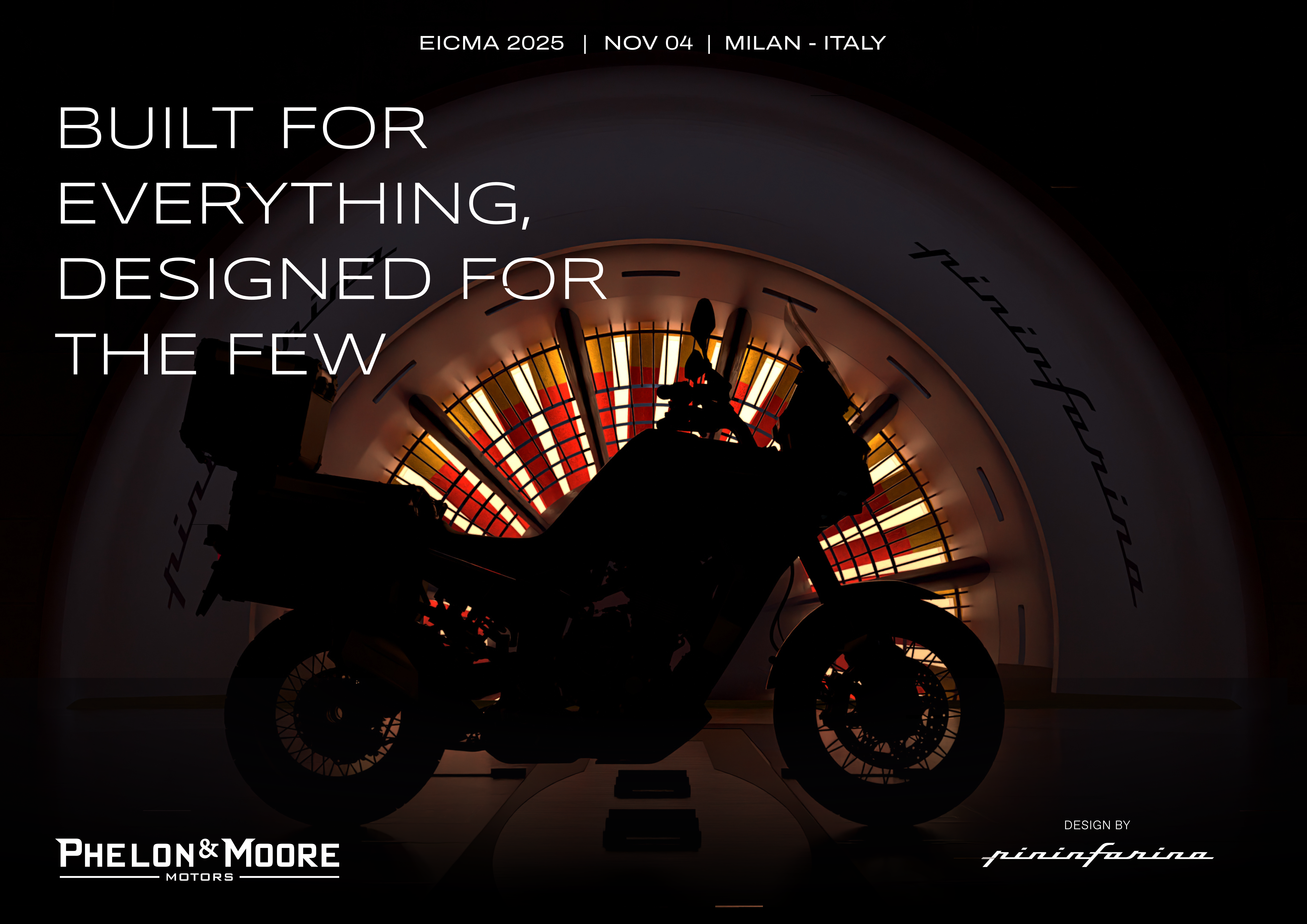 Capetown 7X design by PininfarinaTeaser image of the upcoming motorcycle in the Pininfarina wind-tunnel