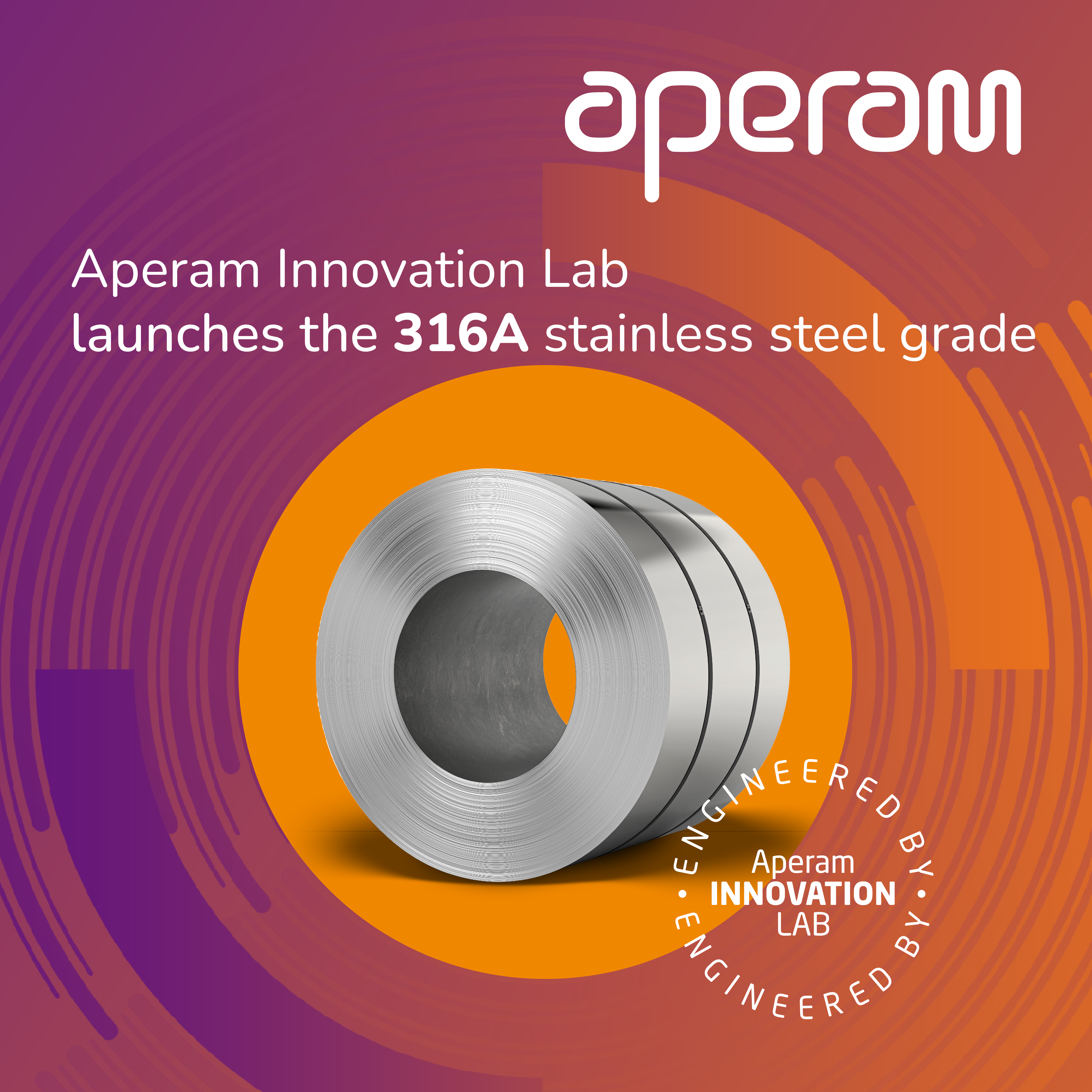 Aperam führt die Edelstahlgüte 316A ein