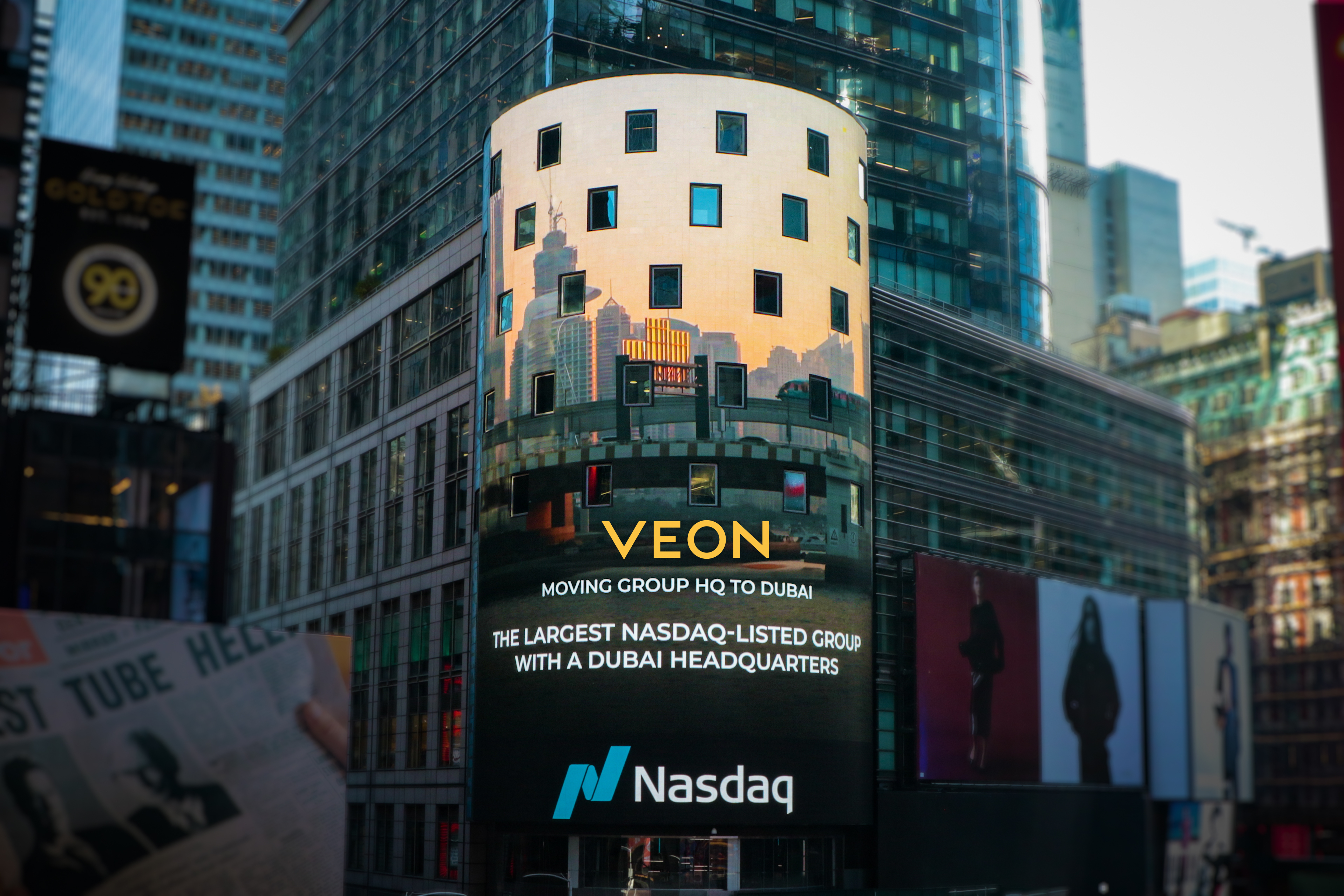 VEON Completes the Move of its Headquarters to Dubai VEON - Nasdaq Tower