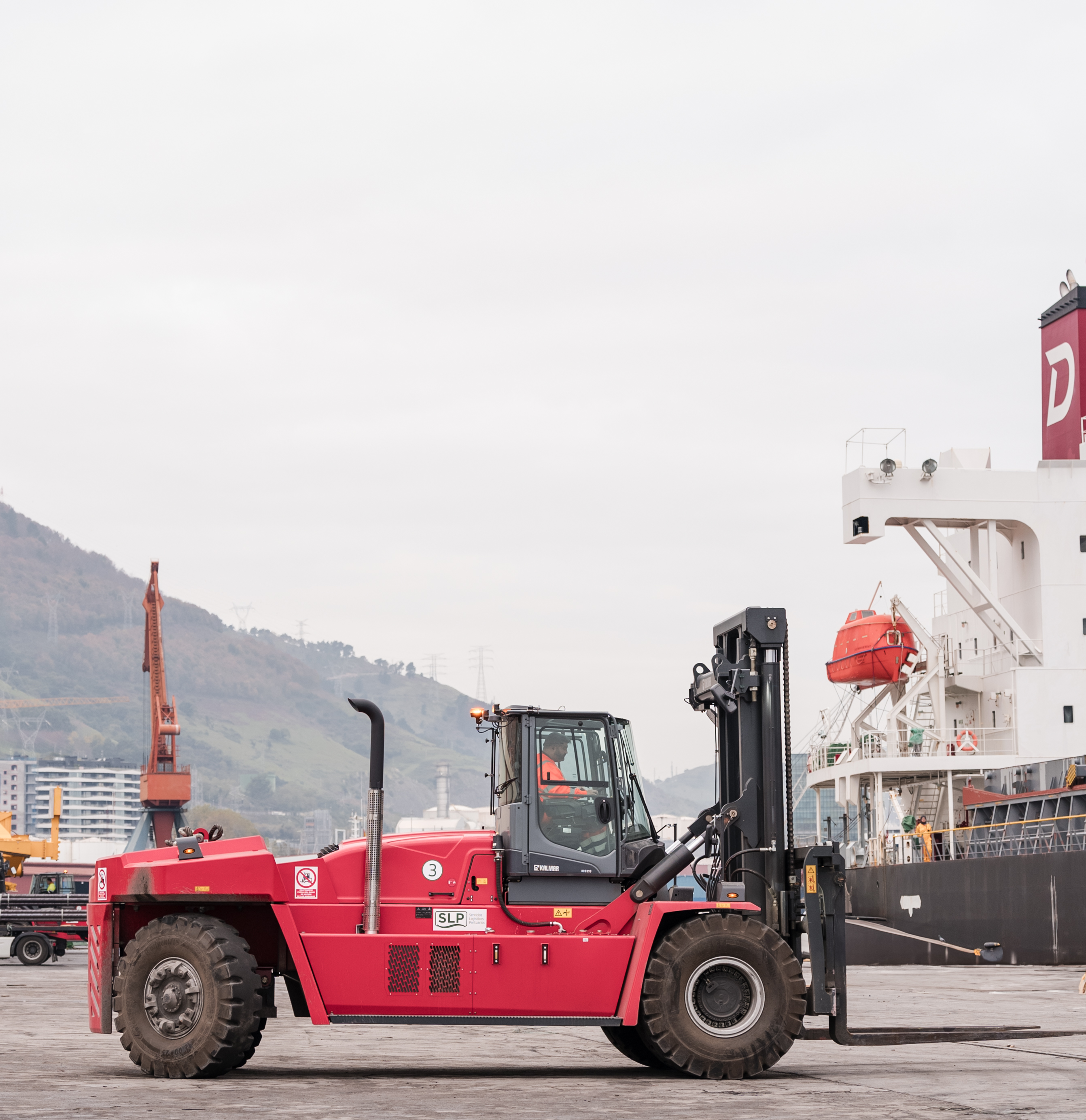 Kalmar heavy forklift truck