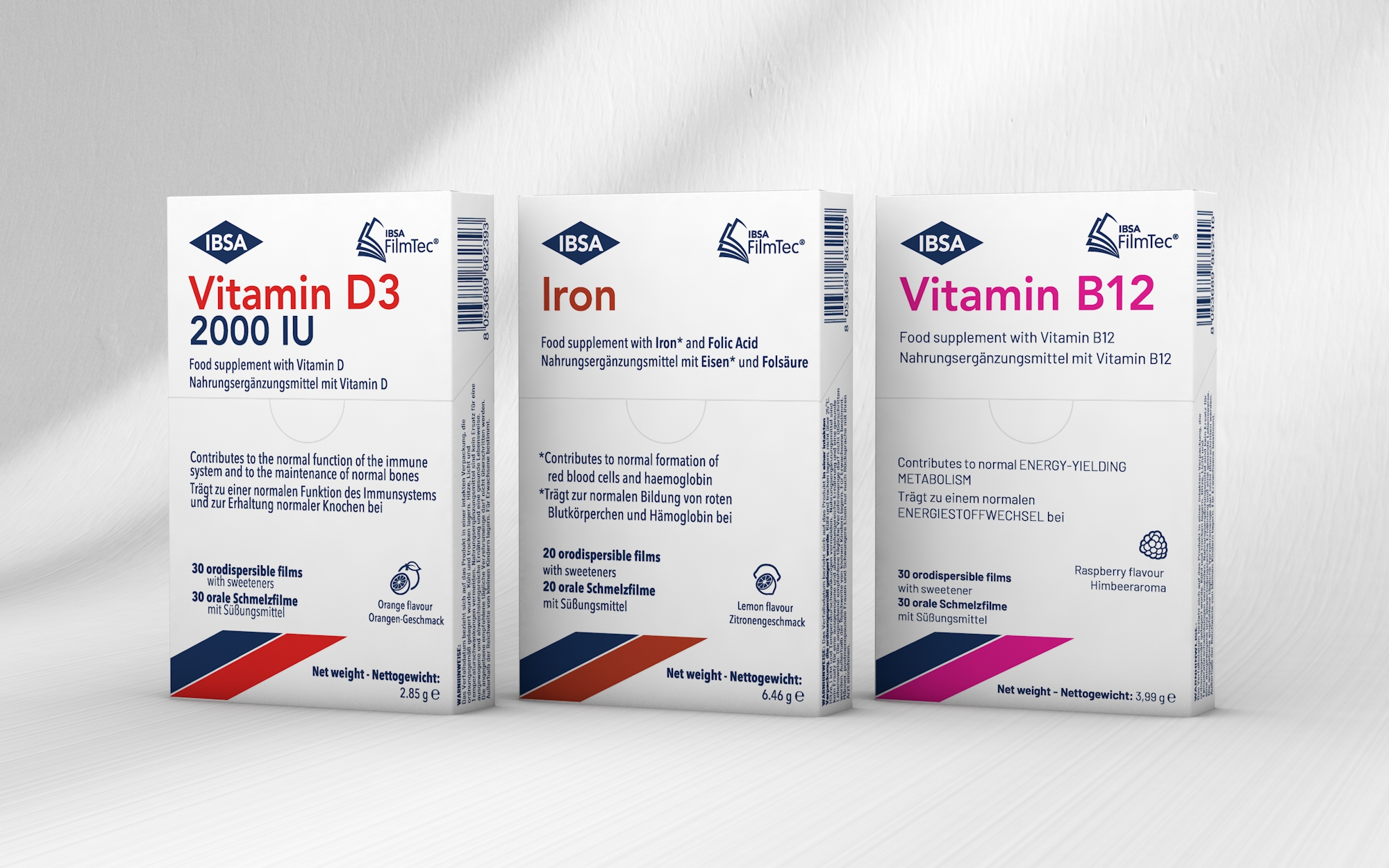 IBSA oral film supplement range