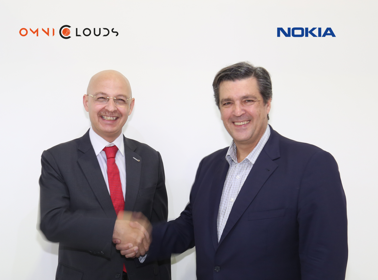 OmniClouds and Nokia handshake at GITEX Tech Week 2019