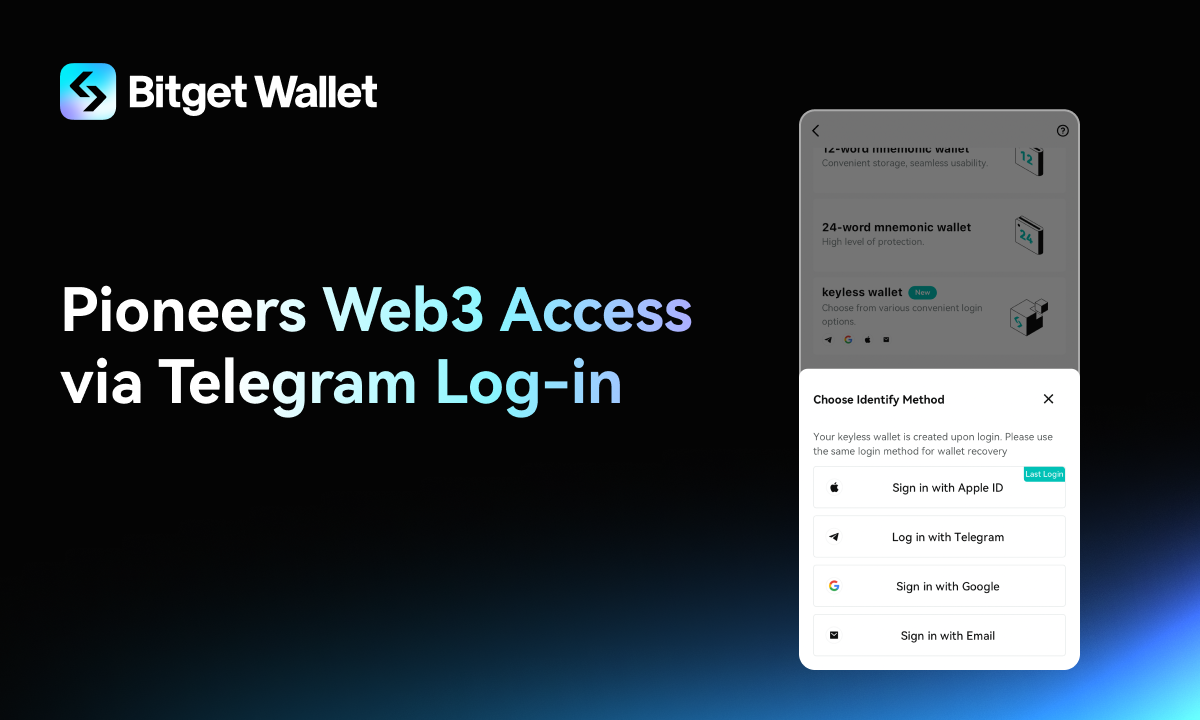 Bitget Wallet Introduces MPC Wallet with Telegram Log-in, Connecting 950 Million Users to Web3 