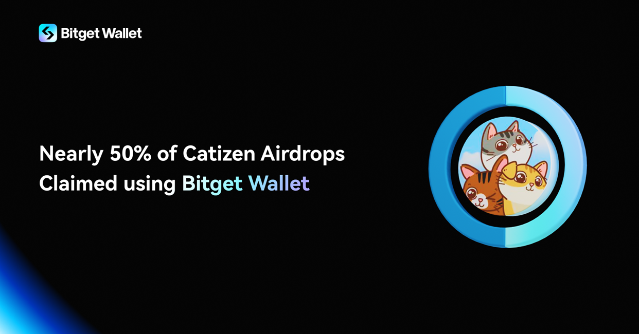 Bitget Wallet Powers Nearly 50% of Catizen Airdrop