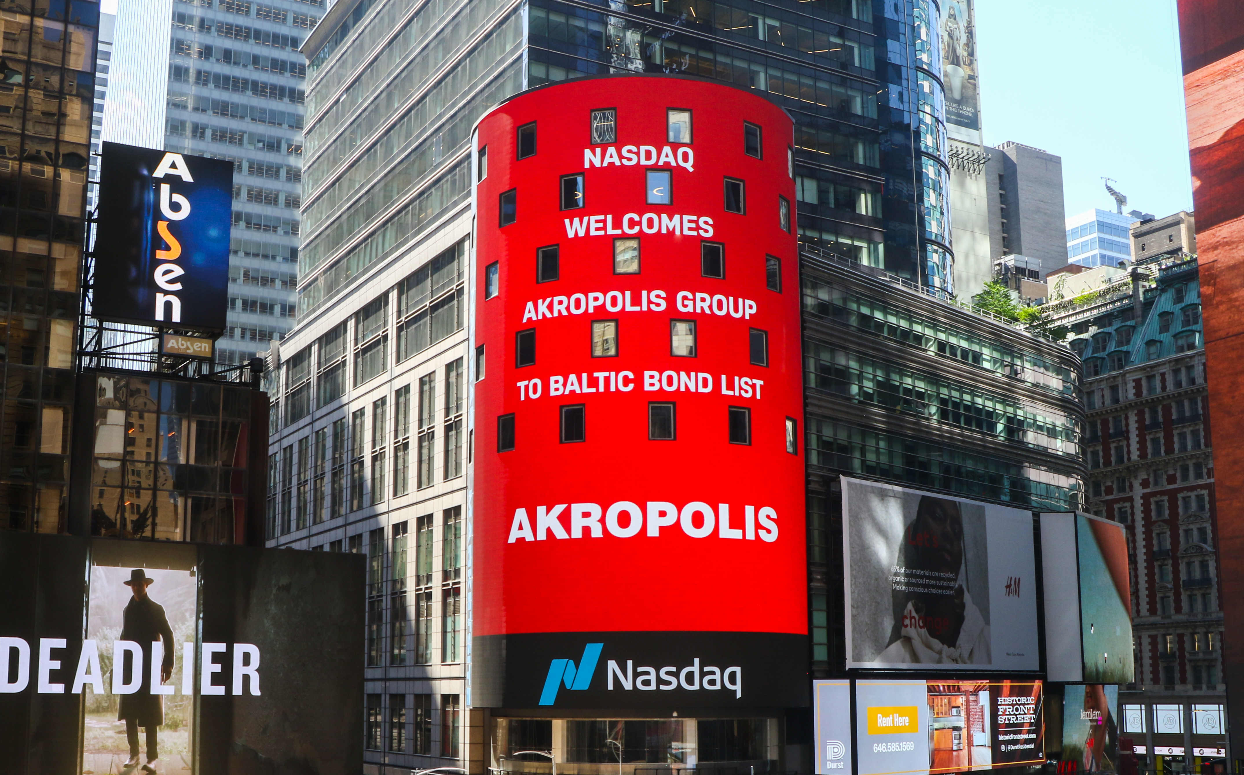 Eurobonds of Akropolis Group have been listed on Euronext Dublin and Nasdaq Vilnius stock exchanges