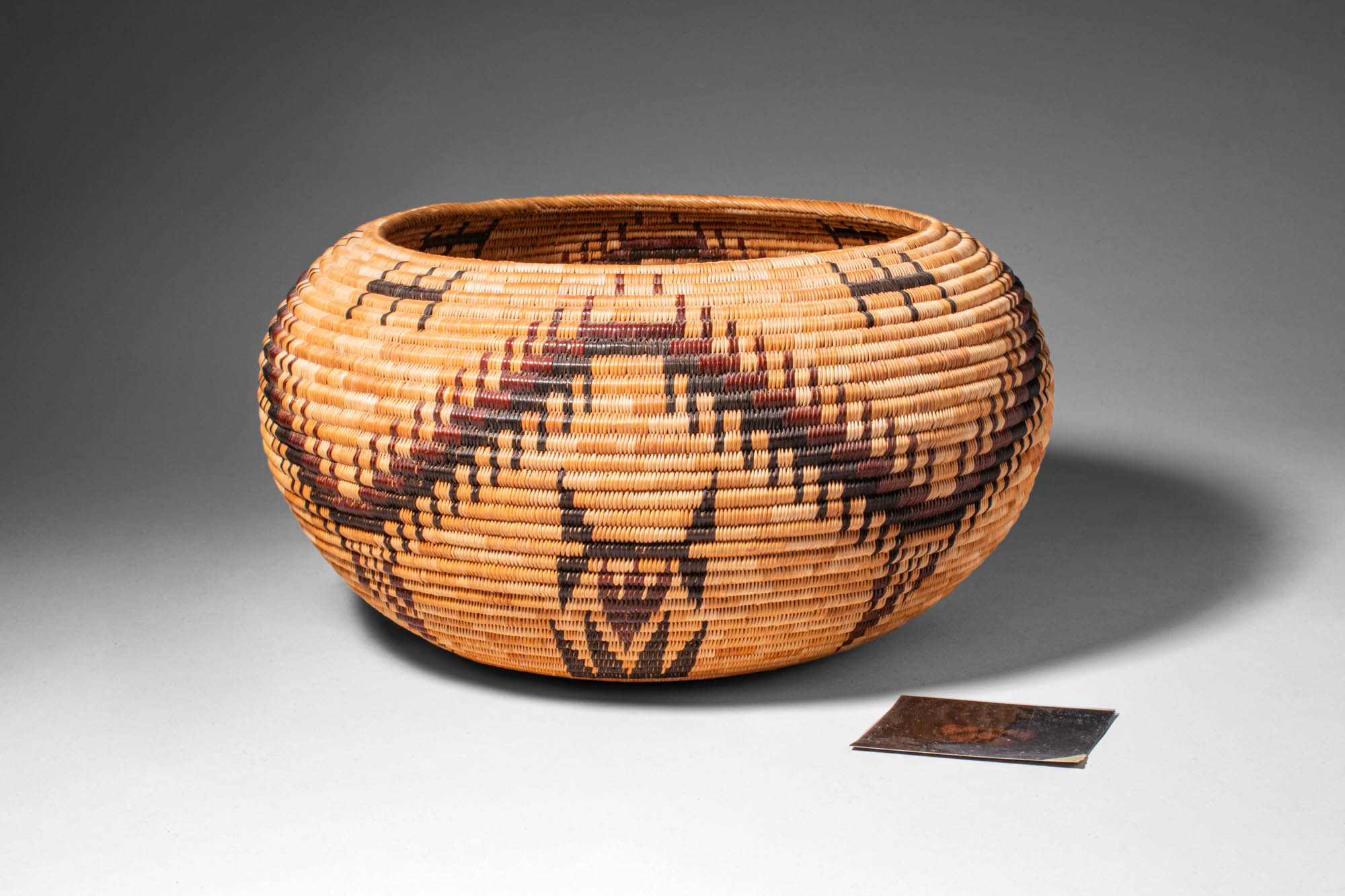 MONO LAKE PAIUTE POLYCHROME WEAVE BASKET