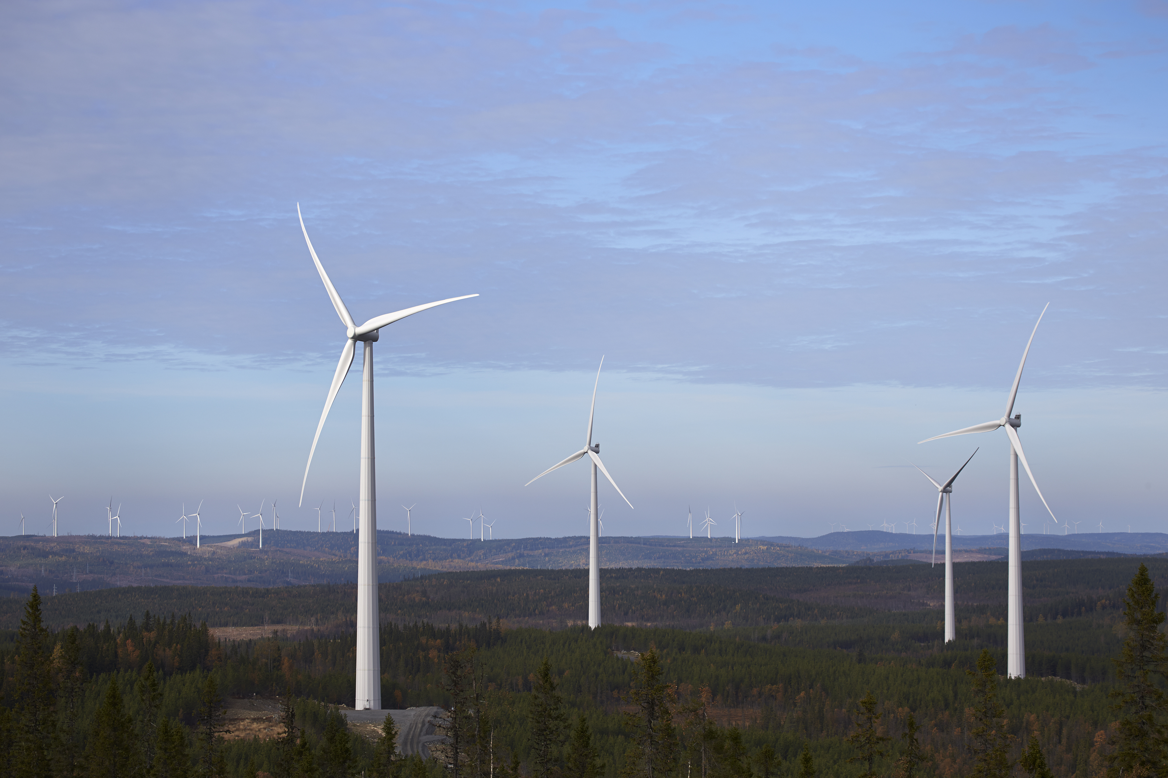 Statkraft's Björkhöjden wind farm in Sweden.