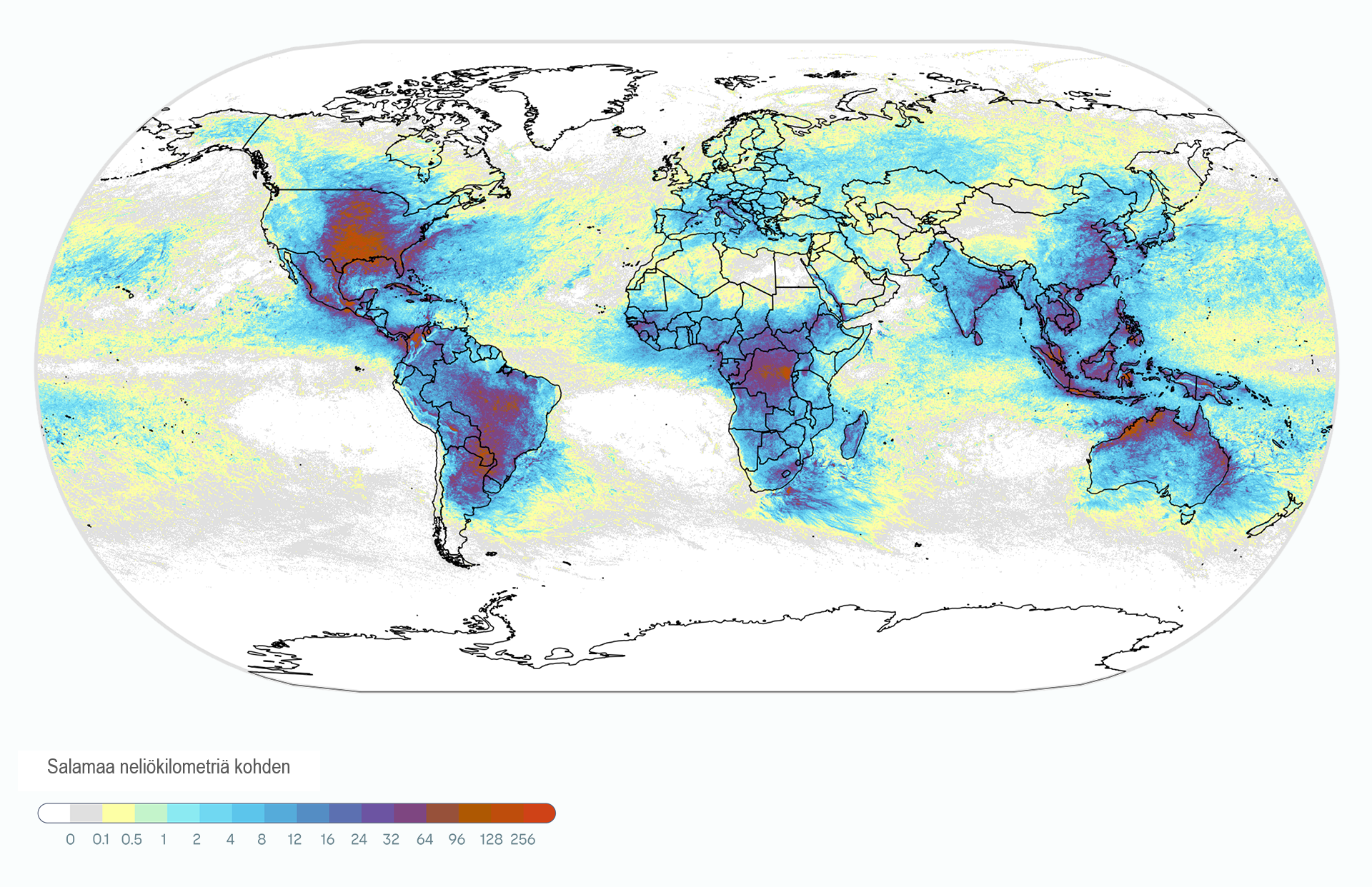 Globaali salamatiheyskartta