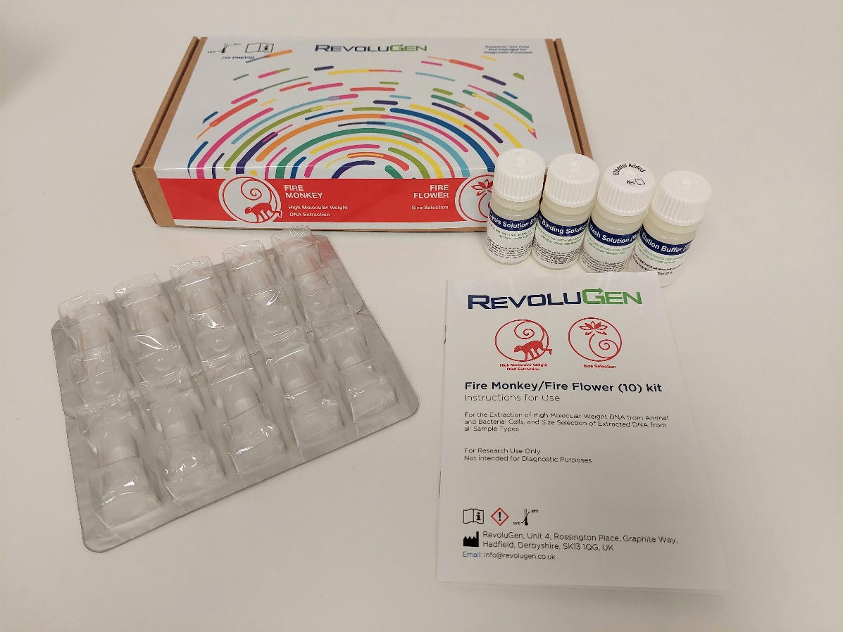 RevoluGen’s Fire Monkey HMW-DNA extraction kit