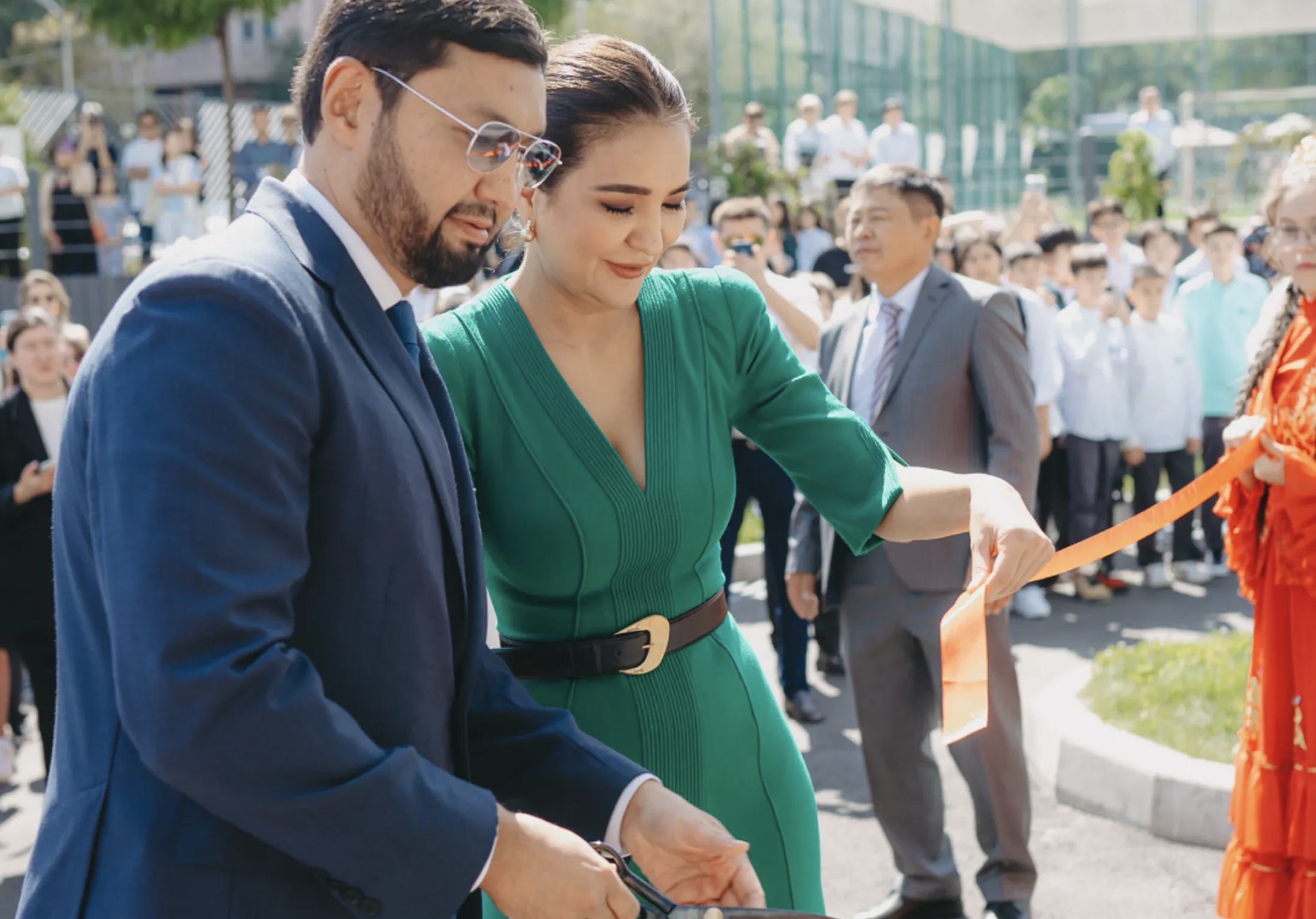 Kenges Rakishev and Aselle Tasmagambetova, founders of Shoqan School in Almaty