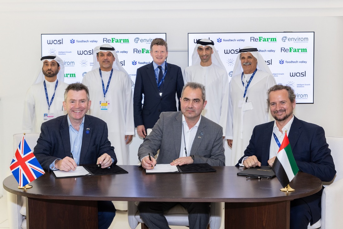 A “GigaFarm”, com capacidade para substituir 1% das importações de alimentos dos EAU, será construída no Dubai Food Tech Valley