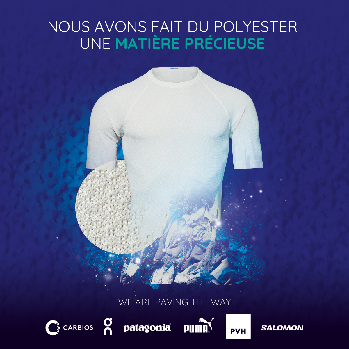 NOUS AVONS FAIT DU POLYESTER UNE MATIERE PRECIEUSE