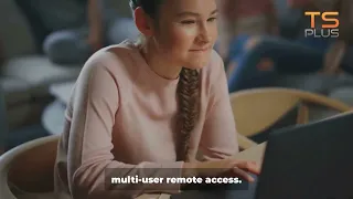 remote access for education - snapshot from TSplus video