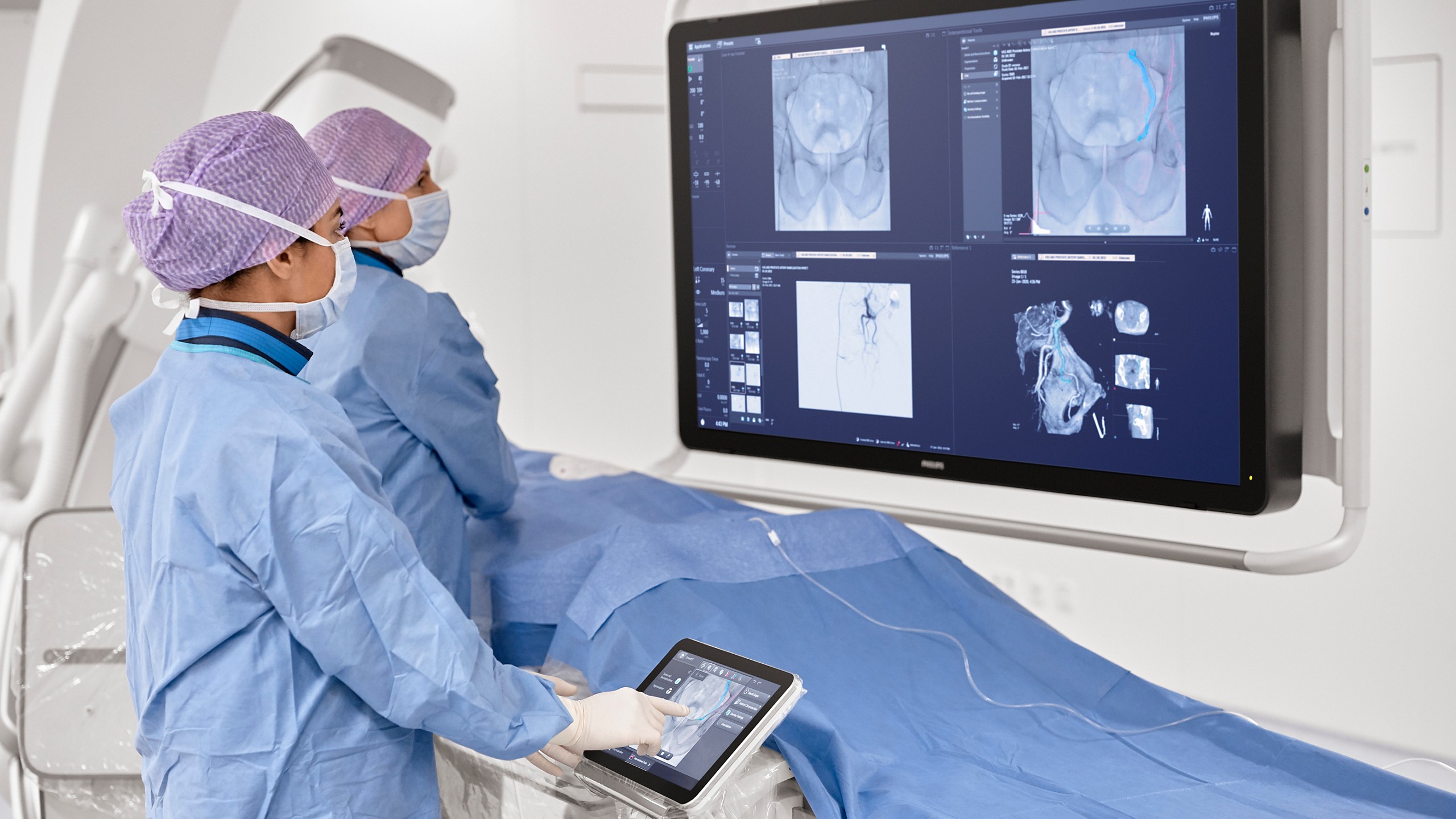 Philips Azurion interventional oncology procedure