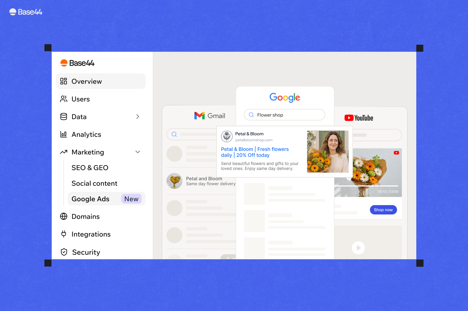 Base44 X Google Ads