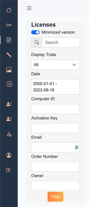 TSplus License Portal pages are now fully adapted to various screen sizes, ensuring optimal navigation on mobile devices