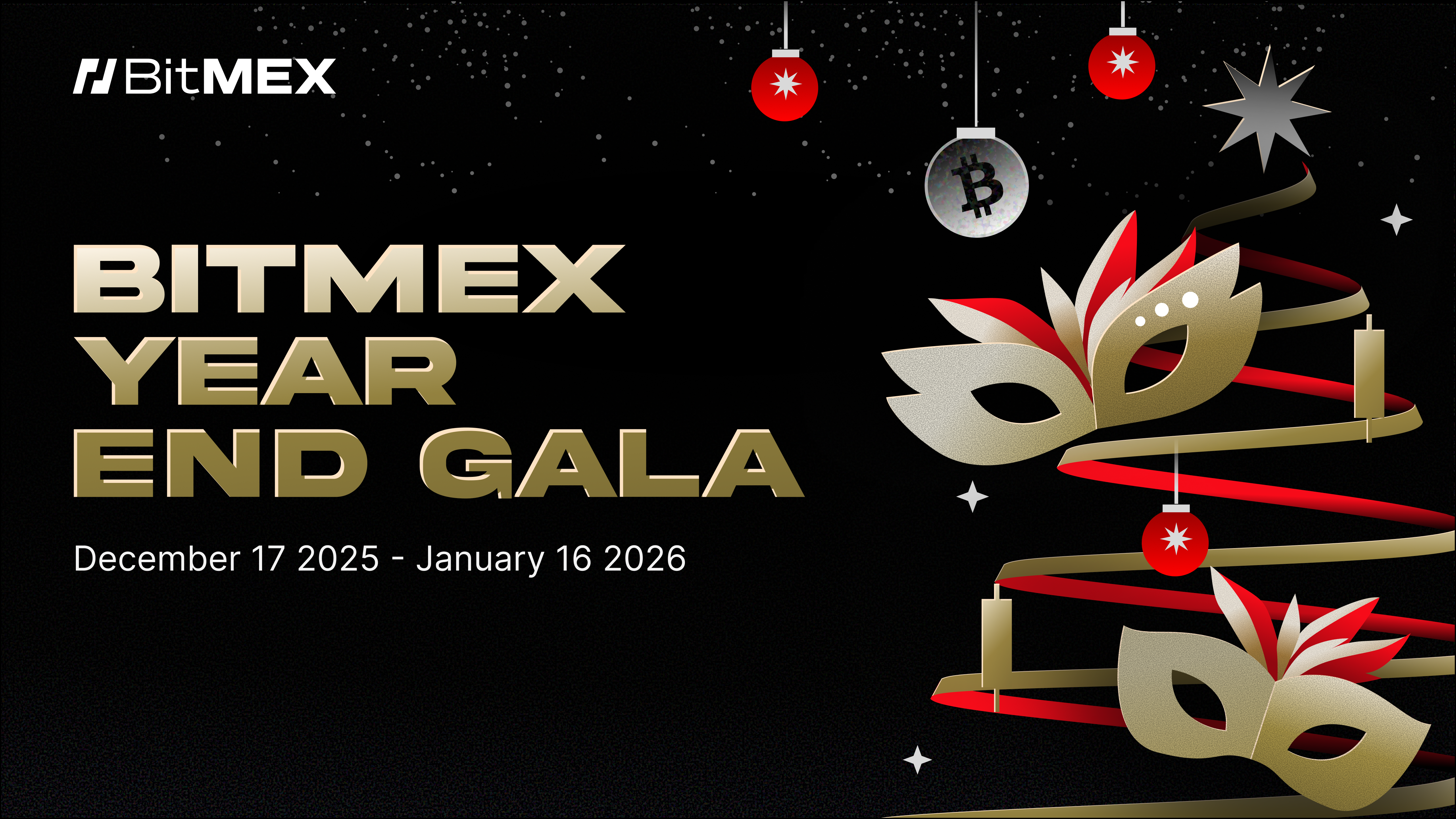 BitMEX Launches Year-End Gala: Win from a 3.5 BTC Prize Pool
