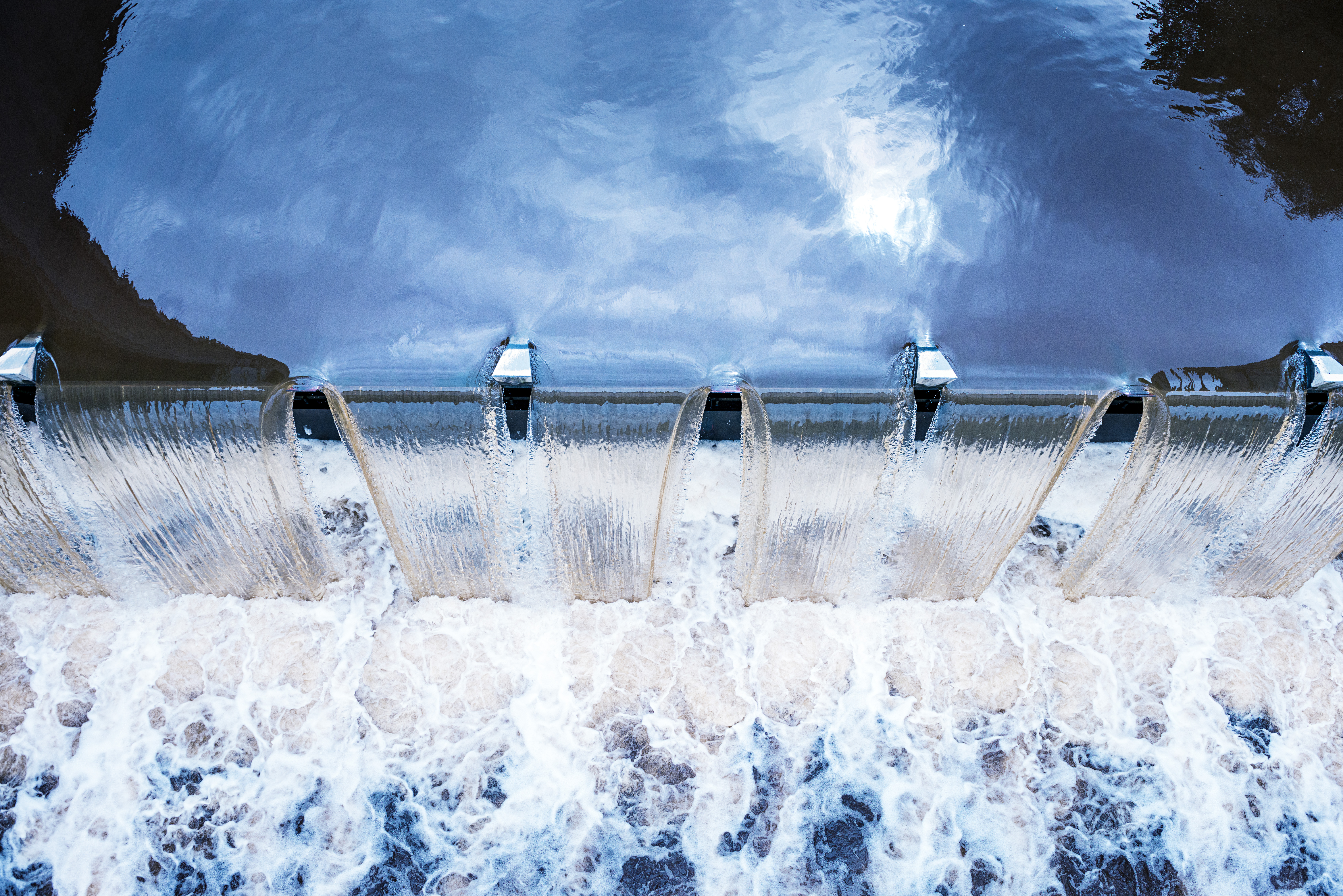 Detail from Statkraft's Dörverden hydropower plant in Germany.