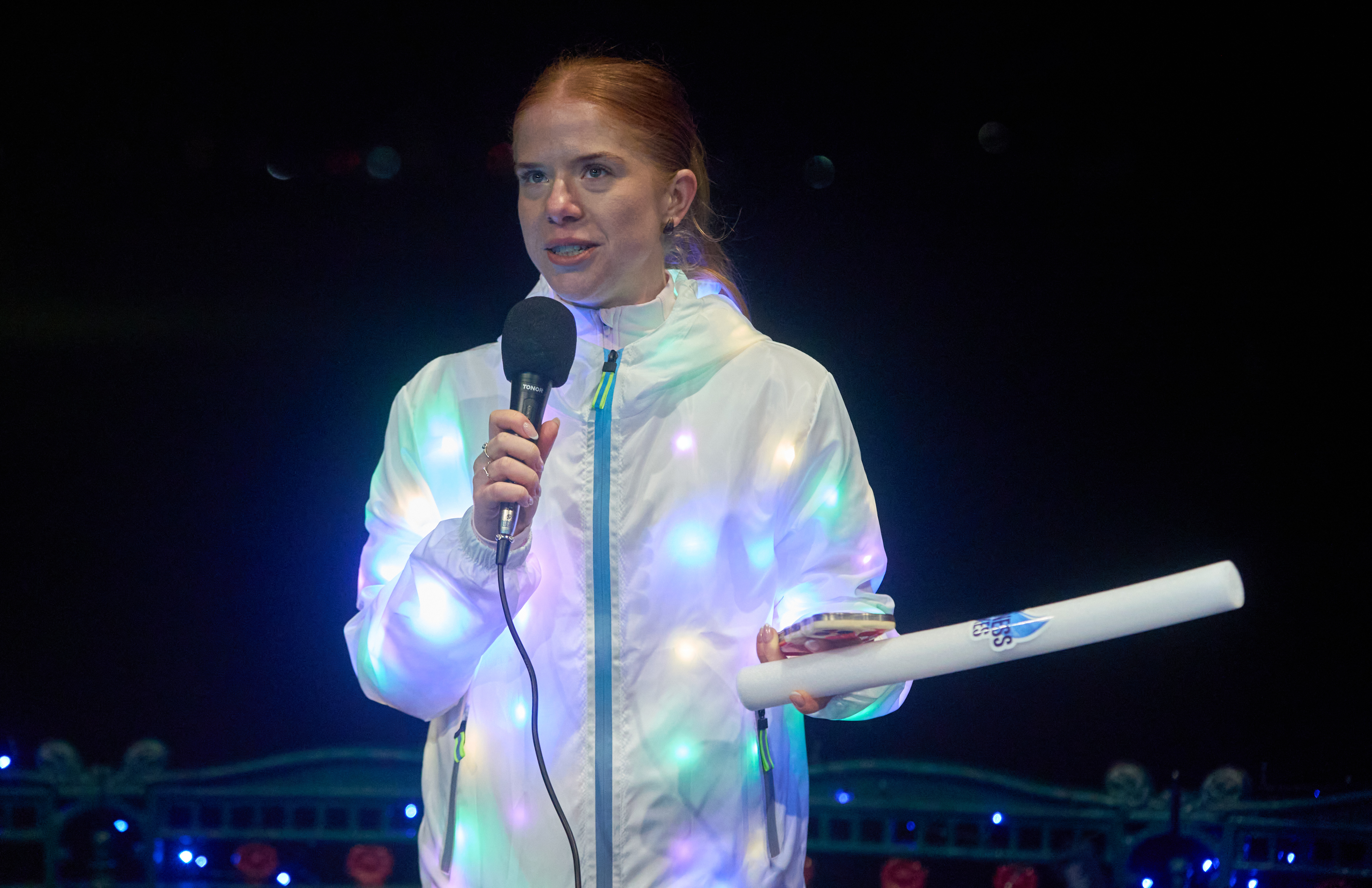 Clapham Common was lit up on Friday night for a special run club from For Goodness Shakes and These Girls Run to raise awareness of women's safety concerns, after research revealed that nearly two-thirds (62%) of women feeling uncomfortable when running alone in the dark.