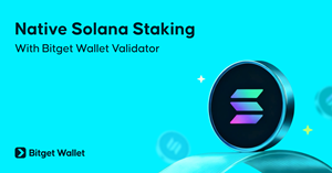 Bitget Wallet Introduces Native Solana Staking With Self-Operated Validator