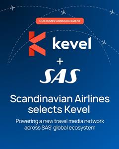 Kevel partners with Scandinavian Airlines to launch next generation travel media network 