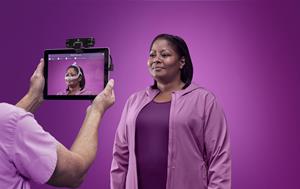 Philips Respironics Mask Selector scans a patient and recommends DreamWear Nasal